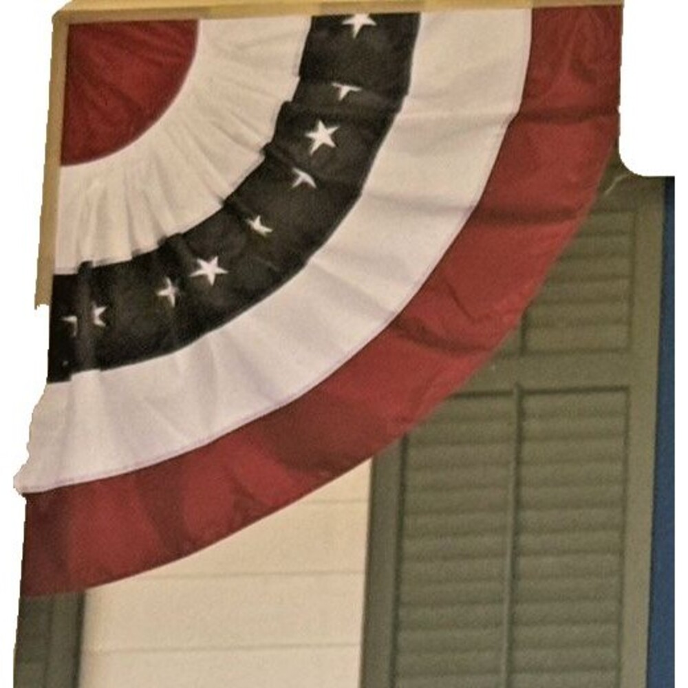 Tommy Bahama CORNER BUNTING FLAG EMBROIDERED 30x30.5 America July 4 Memorial Day